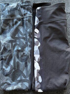 GapFit Leggings Bundle Small 2 Pair Black Gray Athletic GAP